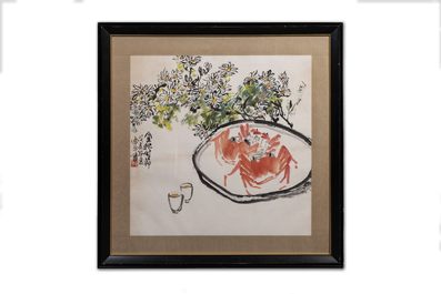 Zhang Leiping 張雷平 (1945): three various works, ink and colour on paper, dated 1988