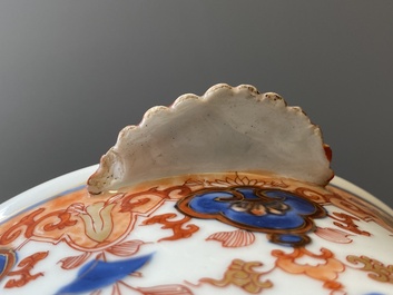 Paire de rafraichissoirs en porcelaine de Chine de style Imari, Qianlong