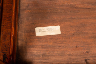 Table en bois huanghuali &agrave; deux tiroirs, Chine 19/20&egrave;me