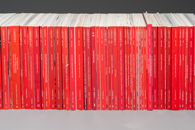 A varied collection of 89 Christie's Chinese arts auction catalogues, from the year 2000 until 2009