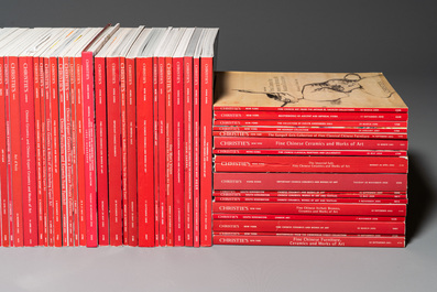 A varied collection of 89 Christie's Chinese arts auction catalogues, from the year 2000 until 2009