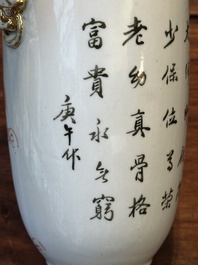 A varied collection of Chinese qianjiang cai and iron-red-decorated porcelain, signed Liu Shuntai 劉順太, 19/20th C.