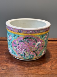 A Chinese famille rose jardiniere for the Straits or Peranakan market, 19th C.