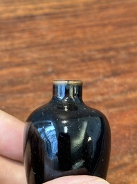 Seven varied Chinese monochrome snuff bottles, Kangxi mark, 18/19th C.