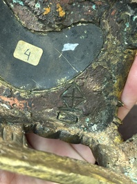 Bouddha Amitayus en bronze dor&eacute;, Sino-Tibet, Qianlong