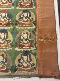 Two thangkas depicting Chakrasamvara and a Shambhala king, Tibet, 18/19th C.