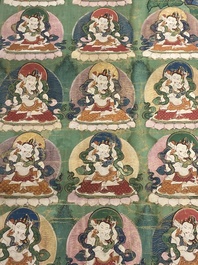 Two thangkas depicting Chakrasamvara and a Shambhala king, Tibet, 18/19th C.