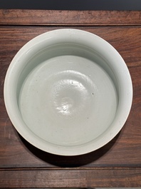 A Chinese blue and white 'cranes' censer, 19th C.