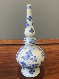 A pair of Chinese blue and white rosewater sprinklers for the Islamic market, Kangxi