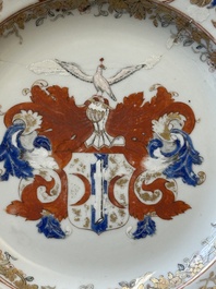 Two Chinese armorial plates with the arms of Valckenier of Amsterdam for the Dutch market, Yongzheng
