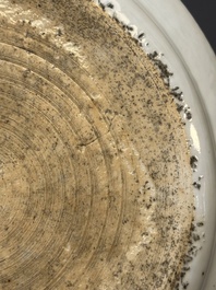 A Chinese armorial dish and a plate for the Dutch market with the arms of 'De Heere', Qianlong