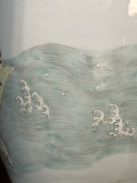 A Chinese famille rose 'Lan Caihe' vase, Qianlong mark and of the period