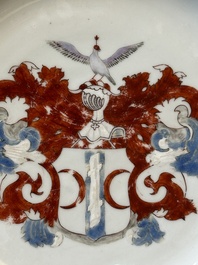 Two Chinese armorial plates with the arms of Valckenier of Amsterdam for the Dutch market, Yongzheng