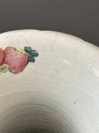 A pair of Chinese famille rose vases with narrative design, 19th C.