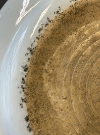 A Chinese armorial dish and a plate for the Dutch market with the arms of 'De Heere', Qianlong