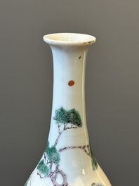 Two Chinese famille rose vase, Ju Ren Tang 居仁堂 mark, 19/20th C.