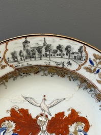 Two Chinese armorial plates with the arms of Valckenier of Amsterdam for the Dutch market, Yongzheng
