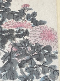 Ecole chinoise: Six &oelig;uvres avec des oiseaux, des fleurs et des fruits, encre et couleur sur papier, 19/20&egrave;me