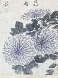 Chinese school: Six works with birds, flowers and fruits, ink and colour on paper, 19/20th C.