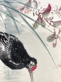 Three albums: 'Jiang Hanting 江寒汀 (1904-1963), Lin Sanzhi 林散之 (1898-1989) and Qi Gong 启功 (1912-2005)', ink and colour on paper