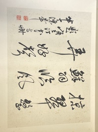 Three albums: 'Jiang Hanting 江寒汀 (1904-1963), Lin Sanzhi 林散之 (1898-1989) and Qi Gong 启功 (1912-2005)', ink and colour on paper