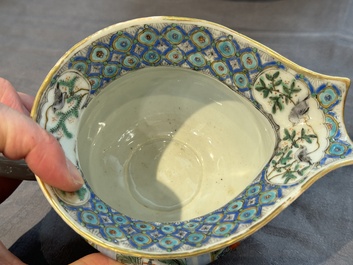 Service &agrave; th&eacute; de 27 pi&egrave;ces en porcelaine de Chine famille verte de Canton, 19&egrave;me