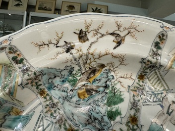 A rare 30-piece KPM porcelain service with Cantonese famille verte painting, China and Germany, 19th C.