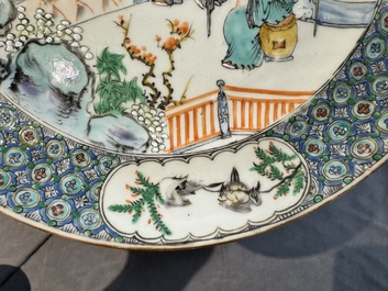 Service &agrave; th&eacute; de 27 pi&egrave;ces en porcelaine de Chine famille verte de Canton, 19&egrave;me