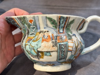 Service &agrave; th&eacute; de 27 pi&egrave;ces en porcelaine de Chine famille verte de Canton, 19&egrave;me