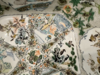 A rare 30-piece KPM porcelain service with Cantonese famille verte painting, China and Germany, 19th C.