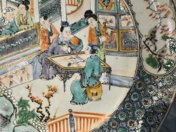 Service &agrave; th&eacute; de 27 pi&egrave;ces en porcelaine de Chine famille verte de Canton, 19&egrave;me