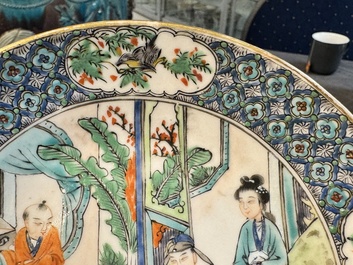 Service &agrave; th&eacute; de 27 pi&egrave;ces en porcelaine de Chine famille verte de Canton, 19&egrave;me