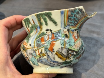 Service &agrave; th&eacute; de 27 pi&egrave;ces en porcelaine de Chine famille verte de Canton, 19&egrave;me