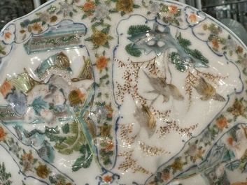 A rare 30-piece KPM porcelain service with Cantonese famille verte painting, China and Germany, 19th C.