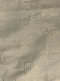 Three Chinese embroidered silk cloths with figural designs, 19/20th C.