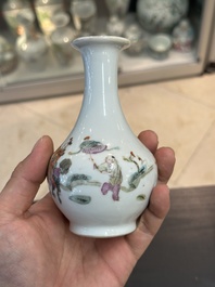 Collection vari&eacute;e en porcelaine de Chine famille rose et qianjiang cai, 19/20&egrave;me