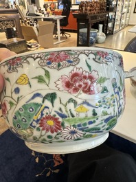 A Chinese famille rose bowl and a covered tureen, Yongzheng/Qianlong