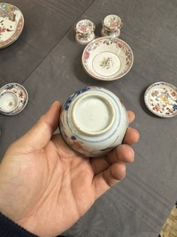 A varied collection of Chinese famille rose and Imari-style porcelain, Yongzheng and later