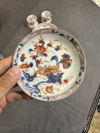A varied collection of Chinese famille rose and Imari-style porcelain, Yongzheng and later