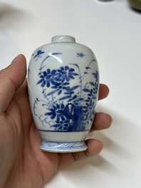 A varied collection of Chinese blue and white porcelain, Kangxi/Qianlong