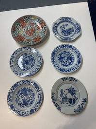 A varied collection of Chinese porcelain, Kangxi and later