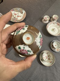 A varied collection of Chinese famille rose and Imari-style porcelain, Yongzheng and later