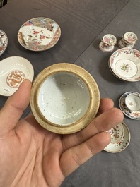 A varied collection of Chinese famille rose and Imari-style porcelain, Yongzheng and later
