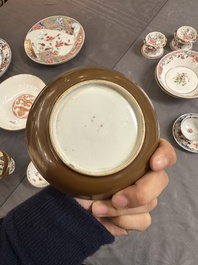 A varied collection of Chinese famille rose and Imari-style porcelain, Yongzheng and later