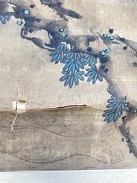 Follower of Lu Ji 呂紀 (1439&mdash;1505): 'Eagle and sunrise', ink and colour on silk, Ming or later