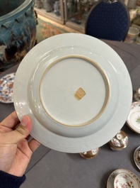 A varied collection of Chinese famille rose and Imari-style porcelain, Yongzheng and later