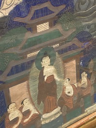A thangka depicting Green Tara, Tibet, 18/19th C.