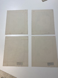 Chinese school: Dertien diverse werken, inkt en kleur op papier en zijde, gesigneerd Xiaocun 晓邨 en Futing 富廷, 19/20e eeuw