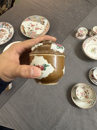 A varied collection of Chinese famille rose and Imari-style porcelain, Yongzheng and later