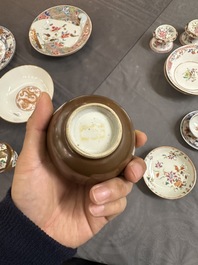 A varied collection of Chinese famille rose and Imari-style porcelain, Yongzheng and later